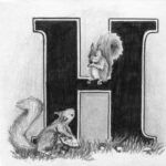 D-tale illustratie H eekhoorntjes