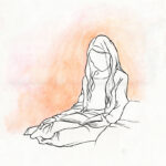 D-tale illustratie Eigen werk Meisje leest 2