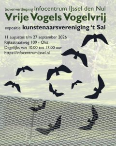 Agenda 't Sal Wijhe expositie IJsselcentrum Den Nul Petra Hoff-Mul D-tale lijntekening